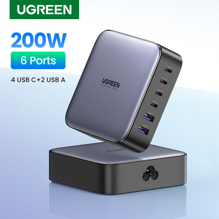 UGREEN%20Nexode%20200W%20USB%20C%20Desktop%20Charger%20-%206%20Ports%20GaN%20PD%20Fast%20Charger%20USB%20Charging%20Station%20Laptop%20Power%20Adapter%20for%20MacBook%20Pro/Air,%20iPad%20Pro/Mini,%20iPhone%2013/13%20Pro%20Max,%20Galaxy,%20Pixel%20-%20Image%202