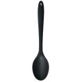 Silicone Spoon Long-handled Heat-resistant Solid Color Food Grade Cooking Spoon Tools for Home.