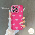 Simple Cuet Bowknot Soft Angel Eyes Case Compatible for IPhone 16 11 13 15 12 14 Pro Max X XR XS Max 8 6 15 7 6s 16 Plus 7Plus SE 2020 Candy Color Cover.
