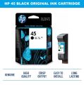 HP 45 Black Original Ink Cartridge (51645AA). 