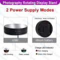 Motorized Rotating Display Stand, 360 Degree Rotating Turntable for Photography Products Display, Product Photoshoot Rotatable Display Stand.