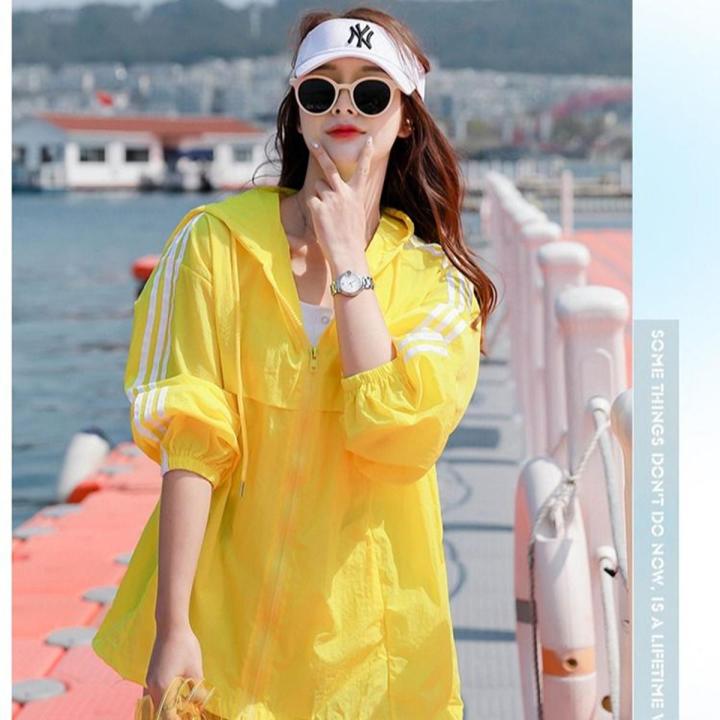 Sun Protection Clothing for Women2023Amoi Mid-Length Korean
