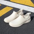 Elegant pumps rain boots women's fashion internet celebrity low top short tube anti-slip waterproof shoes kitchen work rubber shoes.