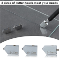7 Pieces Adjustable Circular Glass Cutter Tool Set with Round Knob Handle and Suction Cup.