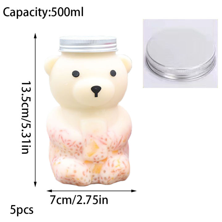 1pcs%20Cute%20Bear%20Shape%20Disposable%20Drink%20Containers%20500ml%20Little%20Bear%20Bottle%20Sitting%20Bear%20Transparent%20Plastic%20Bottle%20with%20Lid%20-%20Image%203