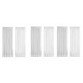 6X Window White Sheer Curtains 84 Inches Long 2 Panels Sheer White Curtains Clear Curtains Basic Rod Pocket Panel.