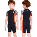 Children Swimsuit Fashion Printed Surfing Thin Diving Wetsuit For Kids Boys Short Swimwear One Piece Suit Swimming Scuba.