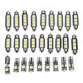 27Pcs White In-Car Led Light Kit For Mercedes-Benz E-Class W211 2002-2008.