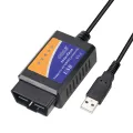 ELM327 V2.1 USB OBD2 cable coder reader scanner super elm 327 V1.5 bluetooth wifi for PC/Android/ios auto diagnostic tool. 