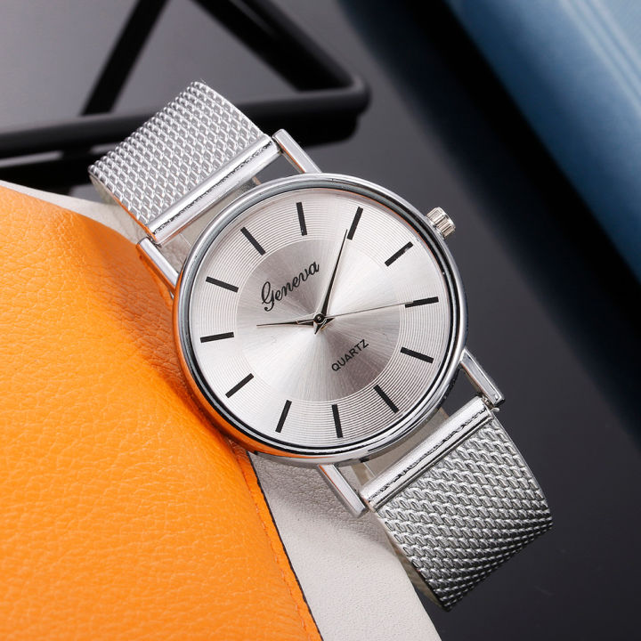 Watches%20For%20Women%20Luxury%20Silver%20Popular%20Pink%20Dial%20Simple%20Metal%20Ladies%20Bracelet%20Quartz%20Clock%20Ladies%20Wrist%20Watch%20New%20Clock%20-%20Image%202