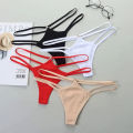 Thin Strap Hollow Panties Women Sexy G-String Soft Lingerie Low Rise Thong Breathable Female Underwear Solid Color Briefs. 