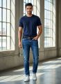 Men's Smart Looking Slim Fit Denim Jeans Pant By Style Rong.