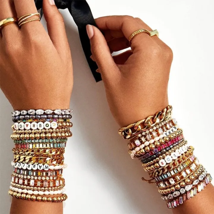 %E3%80%90TianYu%20Mall%E3%80%91Bohemia%20Shiny%20Crystal%20Female%20Handmade%20Beaded%20Statement%20Bracelets%20for%20Women%20Gold%20Color%20Hand%20Link%20-%20Image%203