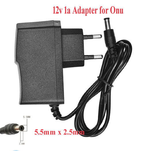 Adaptor 2 pin 12V 1A  Power Adaptor For Router Onu Camera Etc