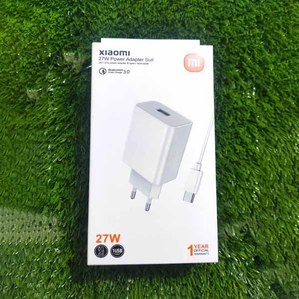 MI 27W Fast Charger Power Adapter Suit For Redmi Xiaomi Mi (Type C)