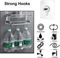 Adhesive Nails Wall Hooks Strong Poster Screw Stickers Wall Hook Closet Cabinet Shelf Pegs Wall Hook Hangers Kitchen Bathroom.