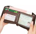 Round Zipper Stylish High Quality Artificial Leather Wallet For Men - Wallet For Men - মানি ব্যাগ. 