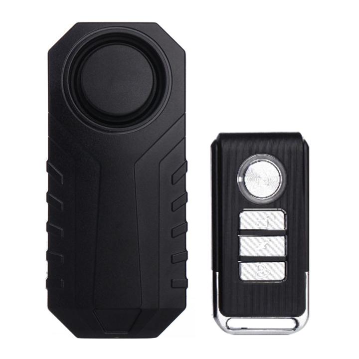 (New)KS-SF22R IP55 Waterproof Wireless 113dB Vibration Burglar Sensor Alarm with Remote Control for Vehicle / Bicycle / Electric Bicycle