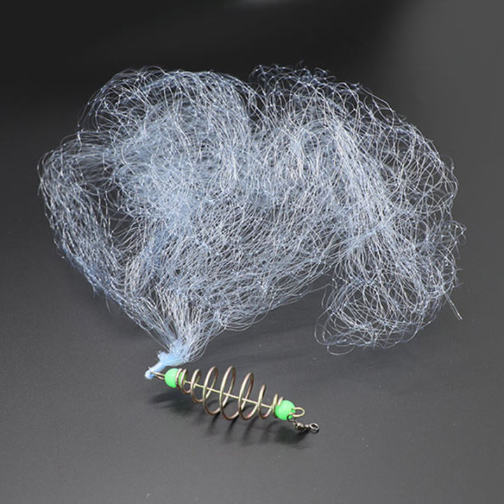 Fishing Net Trap Mesh Luminous Bead Netting Sea Fish Net Tackle Design Copper Shoal Cast Gill Feeder for fishing Trap