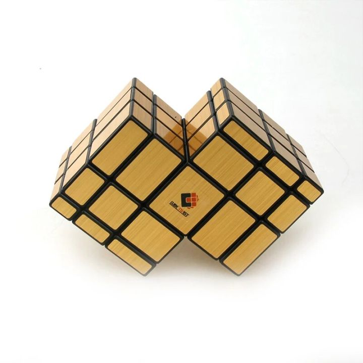 Double 3x3 Conjoined Mirror Face Magic Cube Speed Cube Puzzle Toy For Kids Boys Gift Magic Toys Brain Teasers Kids Gifts