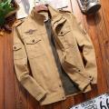 Men Casual Cargo jackets men WorkJacket Windbreaker Jacket Coat Men Spring Autumn New Hot Outwear Slim Retro Jacket Mens. 