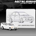 JKM 1:64 Lancer Evo IV Die-Cast Vehicles Alloy Model Car Toy. 