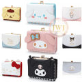 Sanrio Kuromi Melody Cinnamoroll Pompuri Premium Short Wallet HK - DP001.. 