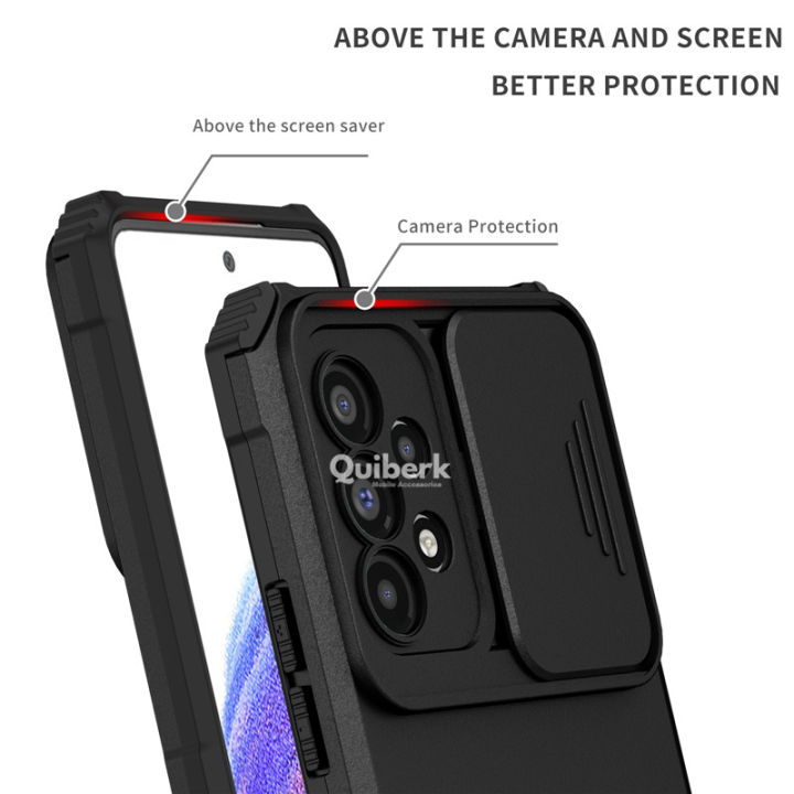 Quiberk%20for%20Samsung%20Galaxy%20A52/a52s%205G%20vocabulary%20case%20slide%20camera%20cover%20leg%20hard%20shockproof%20armor%20back%20casing%20-%20Image%205