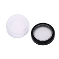 10g Plastic Loose Powder Jar With Sifter Empty Cosmetic Container Black Matte Cap Makeup Compact Portable Loose Powder Box.