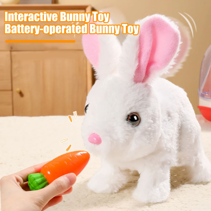 Bunny Toy Rabbit Toy Adorable Battery-powered Kids Rabbit Plush Toy ...