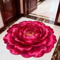 3D Flower Printed Floor Mat Floral Diatomaceous Rarth Floor Mat, Bathroom Absorbent and Quick-drying mat, Stain-resistant mat Papos 3D visual Carpet Artificial Carpet Floor Mat.