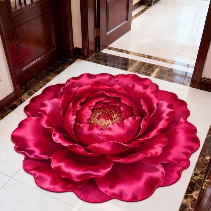 3D%20Flower%20Printed%20Floor%20Mat%20Floral%20Diatomaceous%20Rarth%20Floor%20Mat,%20Bathroom%20Absorbent%20and%20Quick-drying%20mat,%20Stain-resistant%20mat%20Papos%203D%20visual%20Carpet%20Artificial%20Carpet%20Floor%20Mat%20-%20Image%202