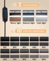 LED Desk Lamp with Clamp, 10W Swing Arm Desk Lamp, Eye-Caring Dimmable Desk Light with 10 Brightness Level, 3 Lighting Modes. 
