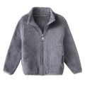 Autumn Winter Fashion Knitted Cardigan Girls Boys Sweater Solid Jacket Coat Kids Thicked Plush Coat Cardigan Sweaters 1-8Year.