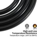 Black Insulated Tube Auto Parts Silicon Tubing Vacuum Tubing Hose Rubber Hose Silicone Vacuum Tube Hose. 