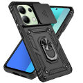 For Xiaomi Redmi Note 13 Pro 4G 5G Case Slide Lens Protect Shockproof Armor Phone Cases For Xiaomi Poco C65 4G Ring Holder Cover.