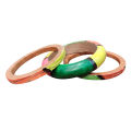 Ink Hand Painted wooden bangle for women.