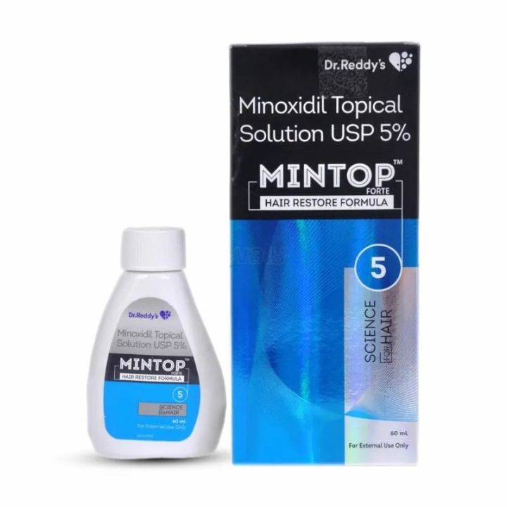 Dr Reddy's Minoxidil Hair Restore Formula USP 5% Mintop 60ml INDIAN