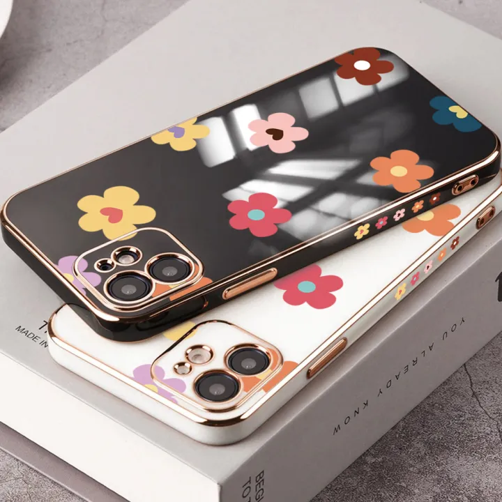 Hontinga%20for%20OPPO%20A38%20Back%20Cover%20With%20Free%20Strap%20Luxury%206D%20Plating%20Falling%20Flower%20Side%20Pattern%20Case%20Soft%20Silicone%20Square%20Mobile%20Cover%20-%20Image%203
