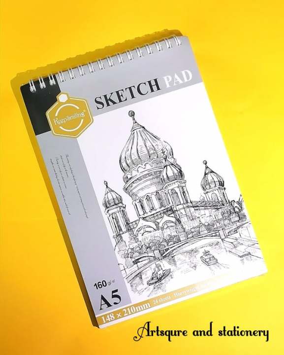 KeepSmiling%20A4%20And%20A5%20Size%20Available%20Sketch%20Pad-160%20GSM%20Acid-24Sheets%20-%20Image%202