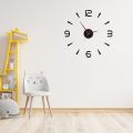 Luxury Decor 3D DIY Wall Clock,Round Stylish Modern Wall Clock,Battery Operated Non-Ticking Hanging Clocks,for Office,Dining Room,Class Room 30 cm by Doob Cart.
