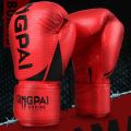 GINGPAI 6oz 8oz 10oz 12oz Adult Men's Women's Kids Boxing Gloves PU Leather MMA Muay Thai Sanda Professional Fighting Gloves. 