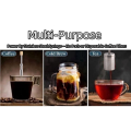 3X French Coffee and Tea Final Press Maker Coffee Filter Reusable Full Bodied Coffee Press Maker for Trips Camping. 