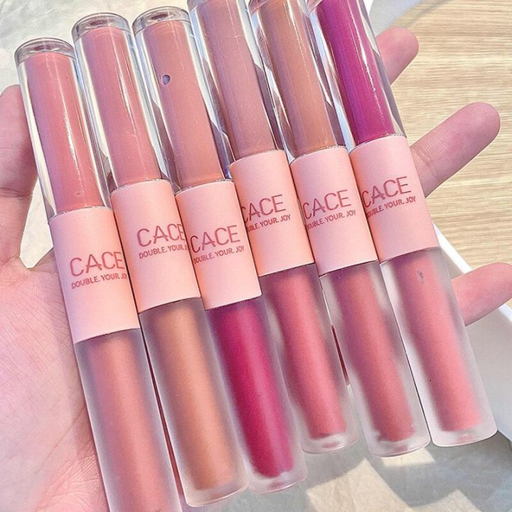 CACE%20Double-head%20Lipstick%20Liquid%20Matte%20Non-stick%20Cup%20Lipstick%20Set%20Waterproof%20Long%20Lasting%20Red%20Lip%20Tint%20Lip%20Gloss%20Makeu%20-%20Image%205