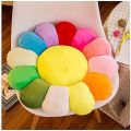 Multicolor sunflower shape pillow Emoji face cartoon plush material PP cotton filled. 
