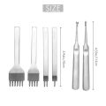 Leather Stitching Chisel Set, Lacing Stitching Punch, Stitching Groover Beveler and Sewing Needles, Leather Crafts Tool. 