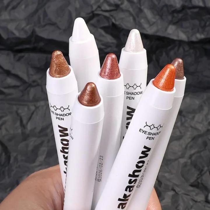 Vnce%20Lncei%20White%20Highlighter%20Eyeshadow%20Pen%20Matte%20Eyes%20Corner%20Brightening%20Pearl%20High-gloss%20Eyeliner%20Waterproof%20Glitter%20Lying%20Silkworm%20Stick%20-%20Image%205