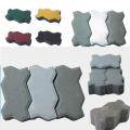 Three Wave Shape DIY Brick Mould Path Maker Concrete Molds Garden Pavement Mold Road Path Paving Brick Mould for Patio Lawn Garden. 
