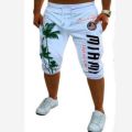 Stylish White Color Three Quarter Pant For Men's.