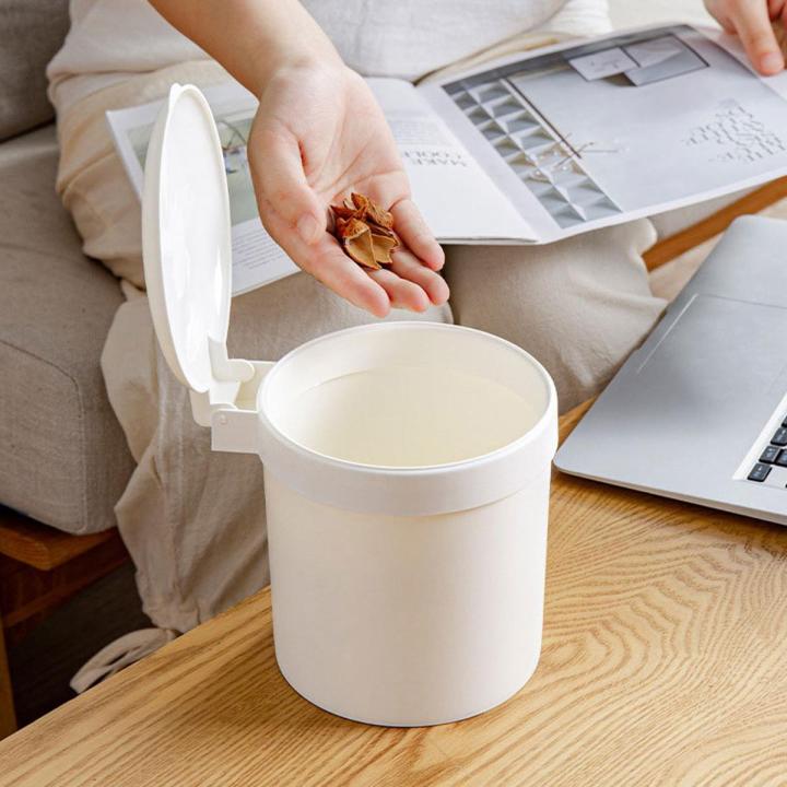 Mini Small Waste Bins Desktop Garbage Basket Home Table Plastic Trash Can Office Supplies Dustbins